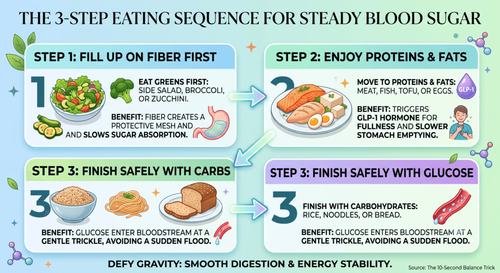 3step-eating-sequence inforgraphic